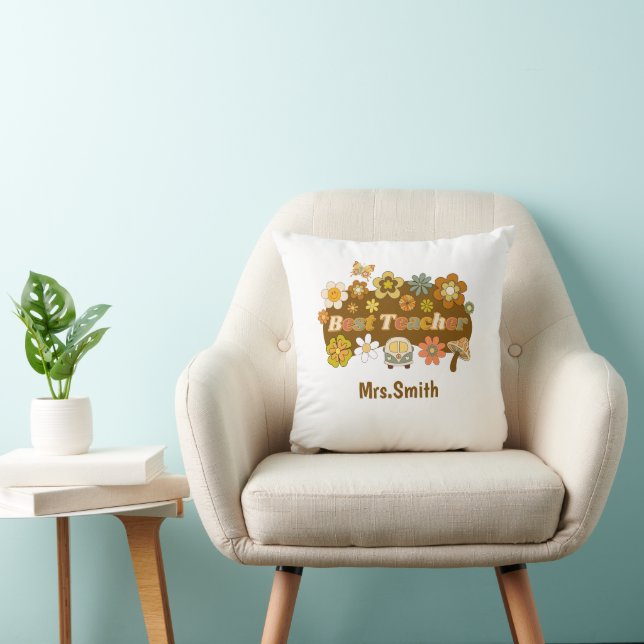 Retro Teacher THrow Pillow Kudde (Stol)
