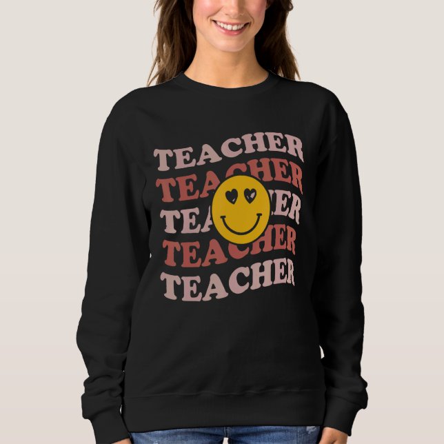 Retro Teachers Inspirational Cute Colorful Element T Shirt (Framsida)