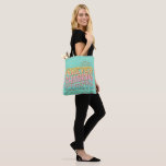 Retro Teal ’Forever Chasing Sunsets’ Tygkasse<br><div class="desc">Retro Teal "Forever Chasing Sunsets" Tote Bag</div>