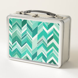 Retro Teal och Turcos Chevron