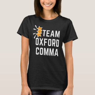 Retro Team Oxford Comma Preservation Society T Shirt