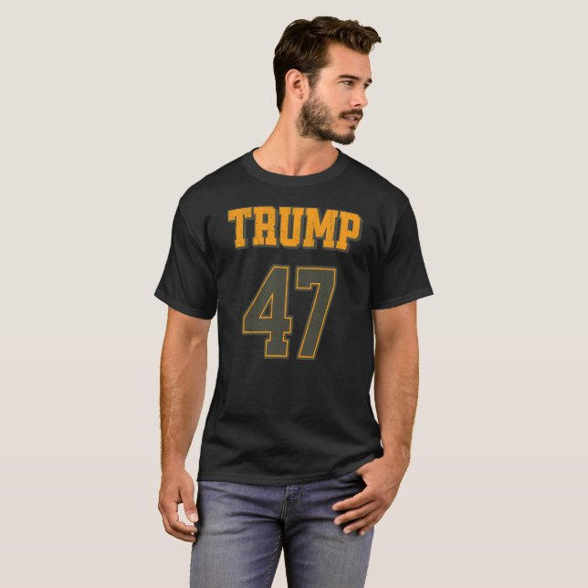 Retro Team Trump 47-Vintage T Shirt (Hel framsida)