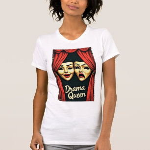 Retro-teatermaskdesign. T Shirt