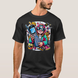 Retro Tech Playground: A Nostalgic 90s Odyssey T Shirt