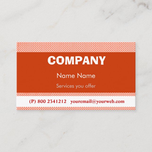 Retro Techno pop Visitkort (Framsida)