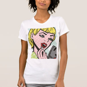 Retro Tecknad Bok Cutie T-Shirt