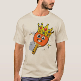 Retro Tecknad Bordtennis Paddle T-Shirt