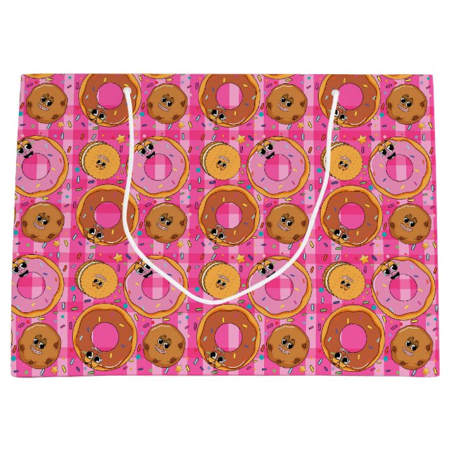 Retro Tecknad Donuts och sötsaker (Framsidan)