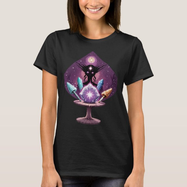 Retro Tecknad Psychedelic Spirit Art T Shirt (Framsida)