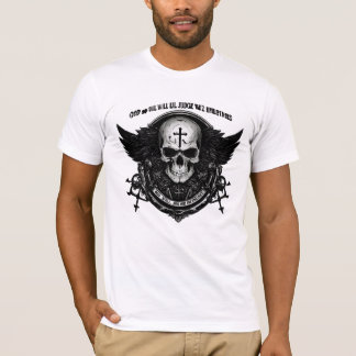 Retro Tecknad Skullgrafik T Shirt
