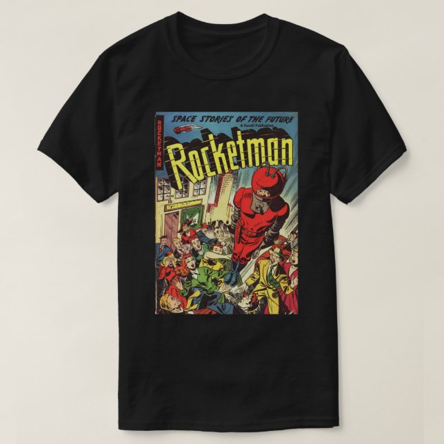 Retro-tecknader - Rocketman Tröja (Design framsida)
