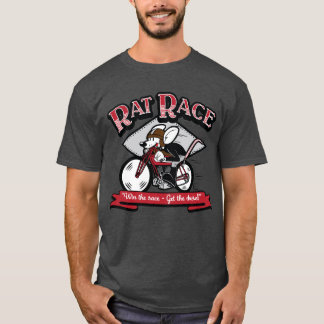 Retro tecknadmotorcykel "karriärjakt " för t shirt
