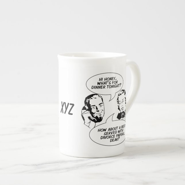RETRO TECKNADS ANPASSNINGSBAR MUGG BENPORSLIN MUGG (Framsida höger)