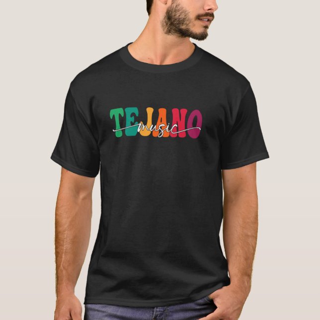 Retro Tejano-musik T Shirt (Framsida)