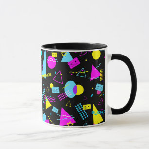 RETRO TEJP FÄRGGLIGA FORMER MUGG