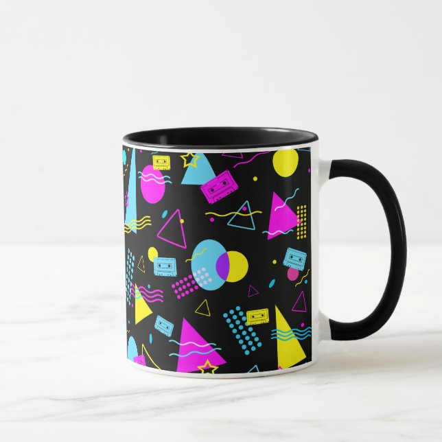 RETRO TEJP FÄRGGLIGA FORMER MUGG (Höger)