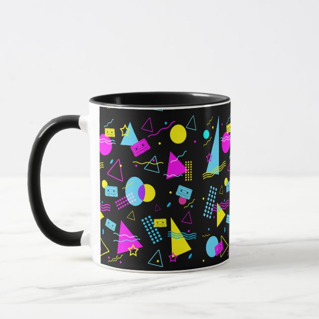 RETRO TEJP FÄRGSATTA FORMER  MUGG (Vänster)