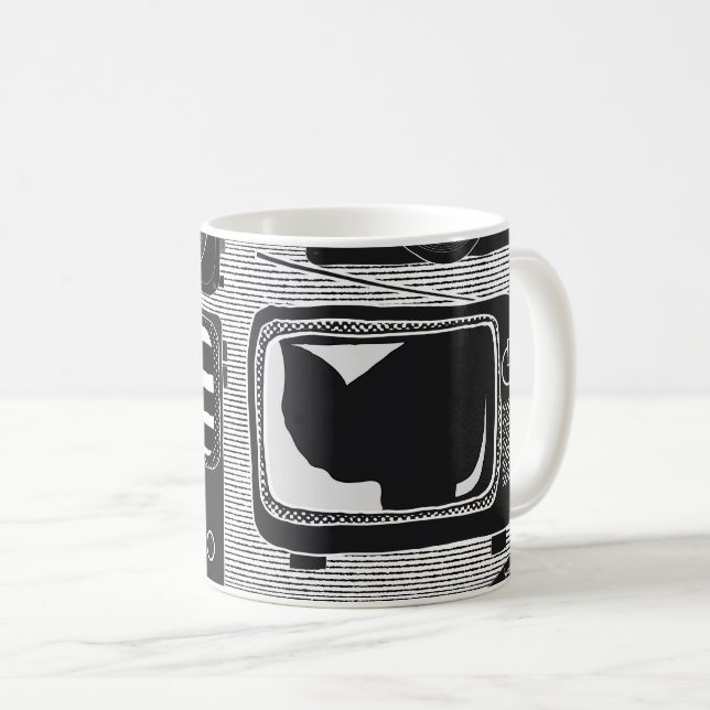 Retro teknologi kaffemugg (Framsida höger)