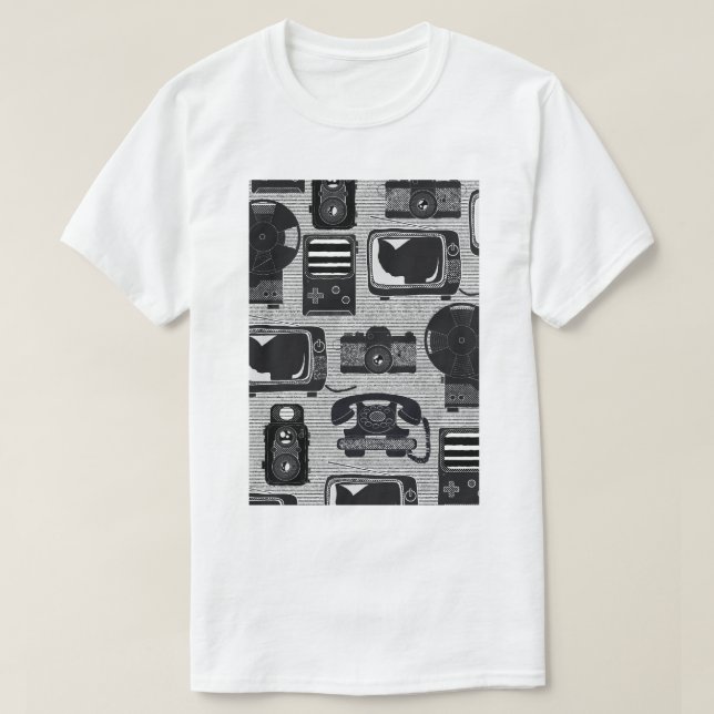 Retro teknologi t shirt (Design framsida)