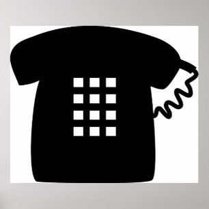 Retro-telefon Poster