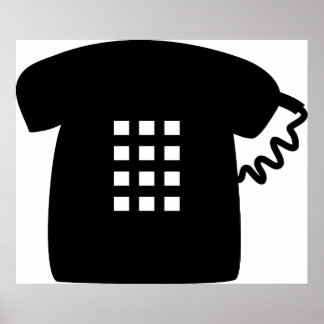 Retro-telefon Poster