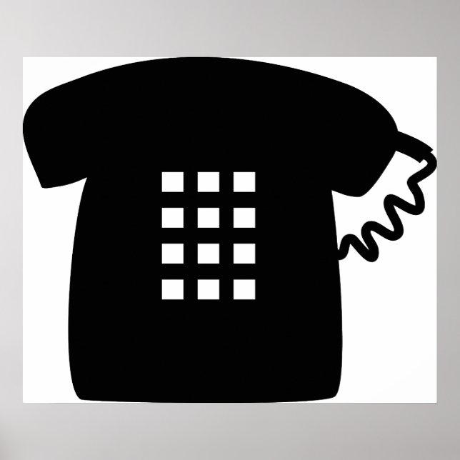 Retro-telefon Poster (Framsidan)
