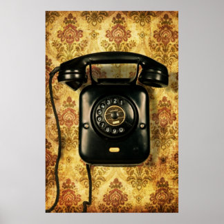 Retro-telefon Poster