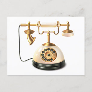 Retro-telefon Vykort