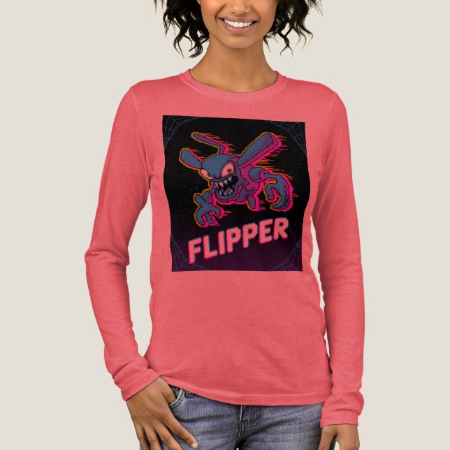 Retro Tempest Flipper Arcade Villain Cartoon Tee (Framsida)