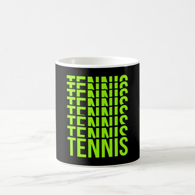 Retro Tennis Älskare Sports Player Coach Graphic Kaffemugg (Center)