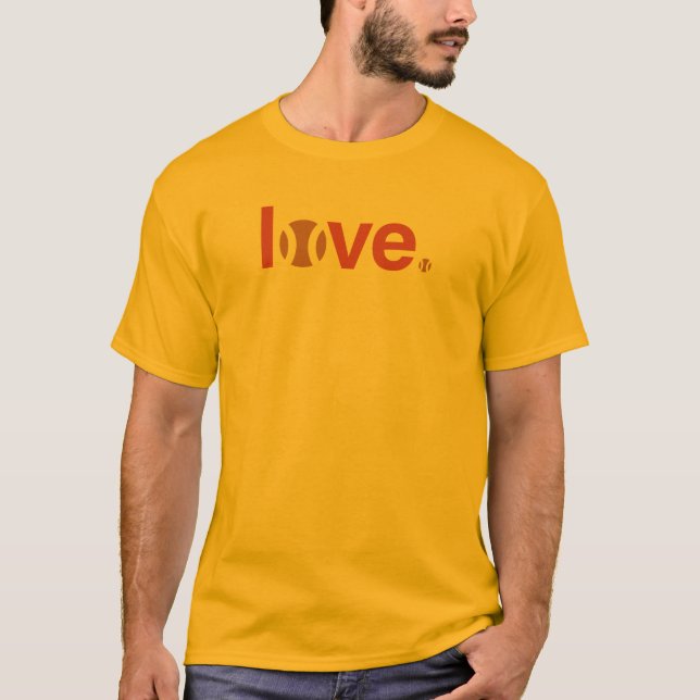Retro tenniskärlekT-tröja T-shirt (Framsida)