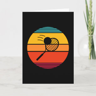 Retro tennisspelare kort