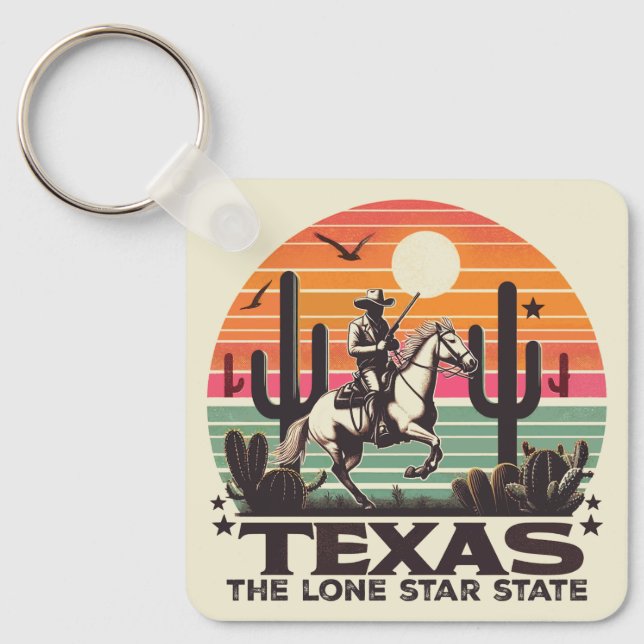 Retro Texas Nyckelring (Framsida)