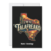Retro Texas öken solnedgång 'Jag är en Talafreako'