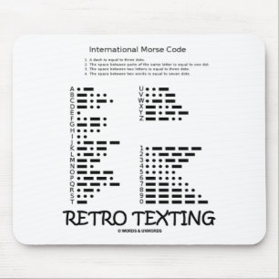 Retro Texting (det Internatonal morsealfabetet) Musmatta