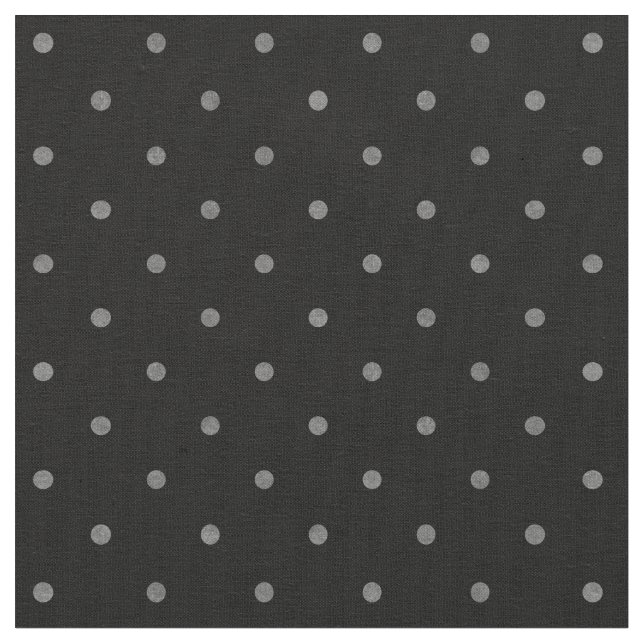 Retro texturerat svart grått, litet polka dots mön tyg (Närbild)