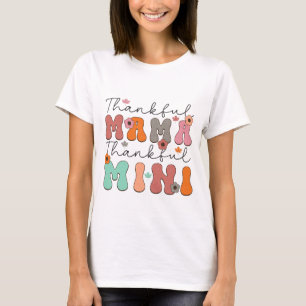 Retro Thankful Mamma Thankful Mini - Fall T Shirt