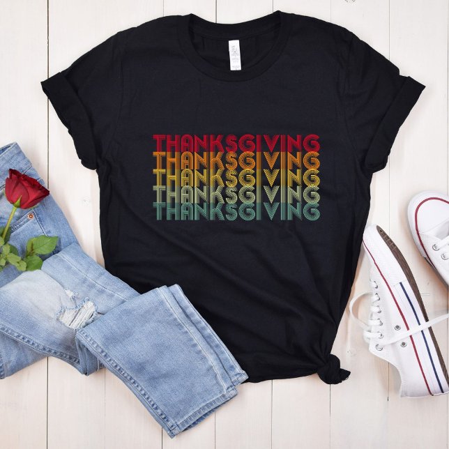 Retro Thanksgiving 70s-Vintage T Shirt (Skapare uppladdad)
