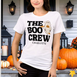 Retro The Boo Crew Kuslig Halloween T Shirt