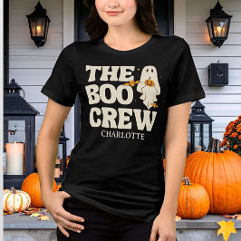 Retro The Boo Crew Kuslig Halloween T Shirt