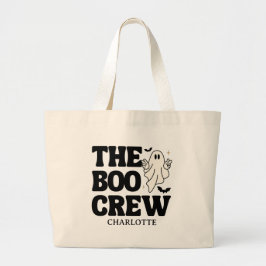 Retro The Boo Crew Skräckfest Halloween Jumbo Tygkasse