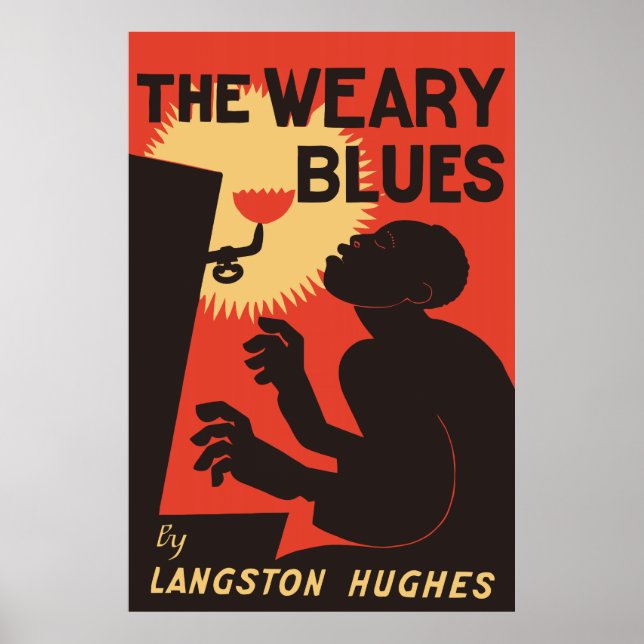 Retro The Weary Blues (musik) Poster (Framsidan)