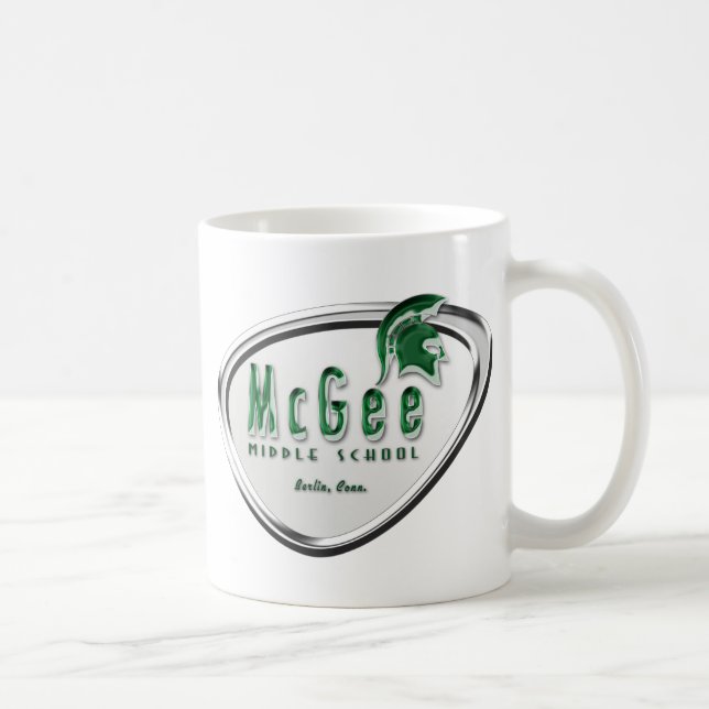 Retro Themed McGee logotyp #2 Kaffemugg (Höger)