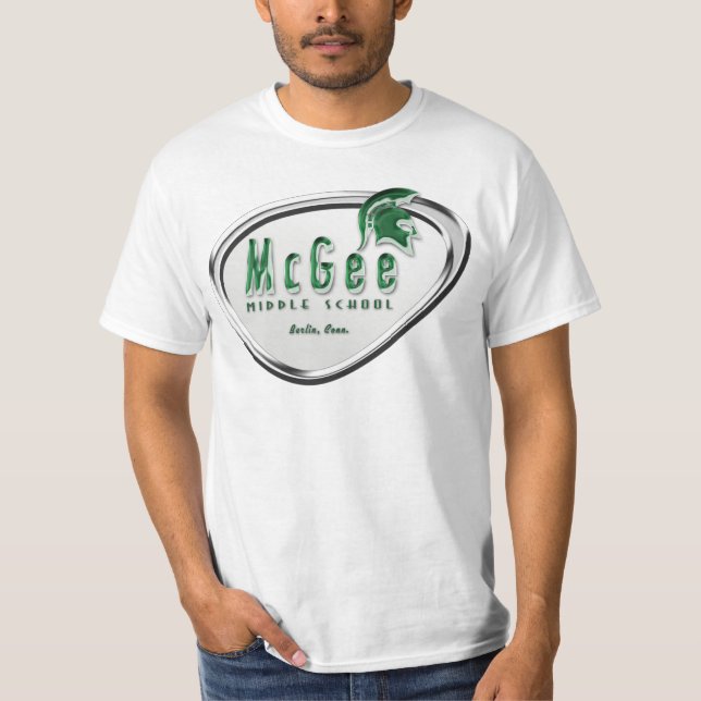 Retro Themed McGee logotyp #2 T Shirt (Framsida)
