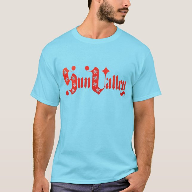 Retro themed Sol Valley T Shirt (Framsida)