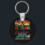 Retro Thomas Vacation 2025 Memories Matching G Nyckelring<br><div class="desc">Retro St. Thomas Vacation 2025 Memories Matching Group Resa</div>