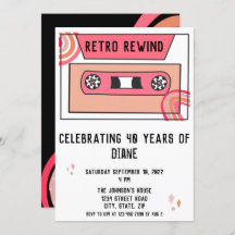 Retro Throwback-Födelsedagsfest