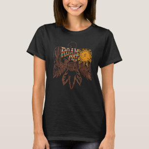 Retro Thunderbird Ökenkaktus ströva fritt västern T Shirt