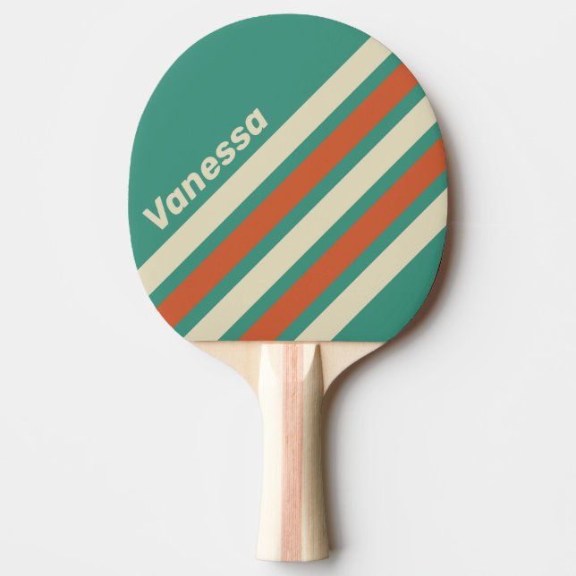 Retro Tidlös Snedrandig med namn Pingisracket (Framsidan)