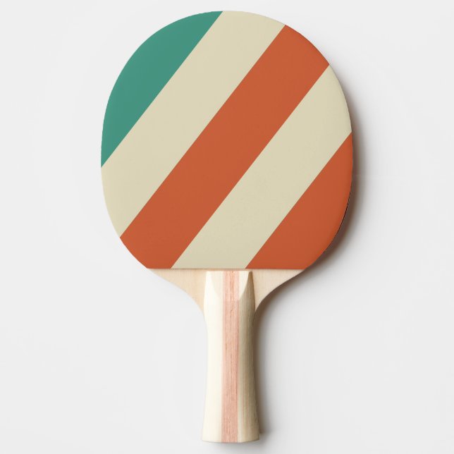 Retro Tidlösa Djärva Ränder Pingisracket (Framsidan)